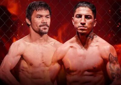 Manny Pacquiao (left) and Mario Barrios (right) pose for photographers in anticipation for their July 19, 2025 fight in Las Vegas. Pacquiao vs Barrios 2025 fight is on! What you need to know