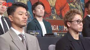 Junto Nakatani (left) and Naoya Inoue (right) were seated besides each other during the press conference.